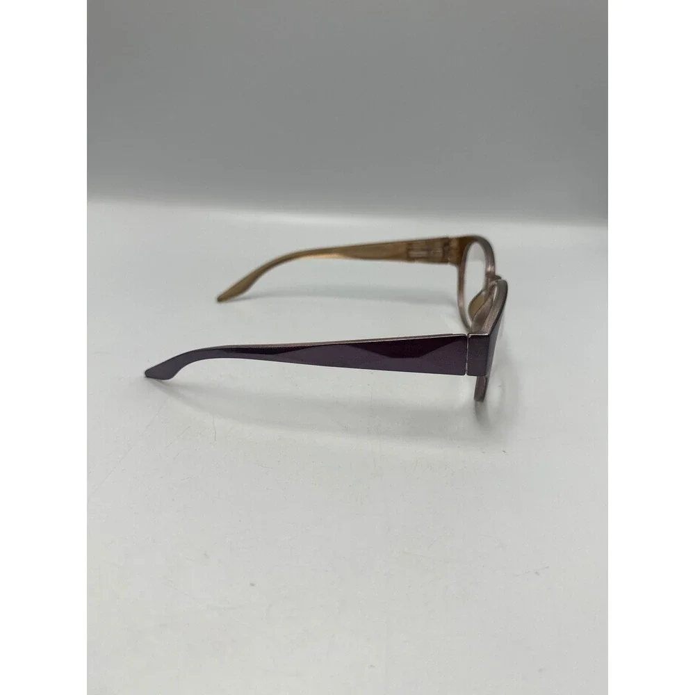 Joy Mangano Purple Gold Reading Glasses Frames +2.00 Bifocal See the Joy in Life